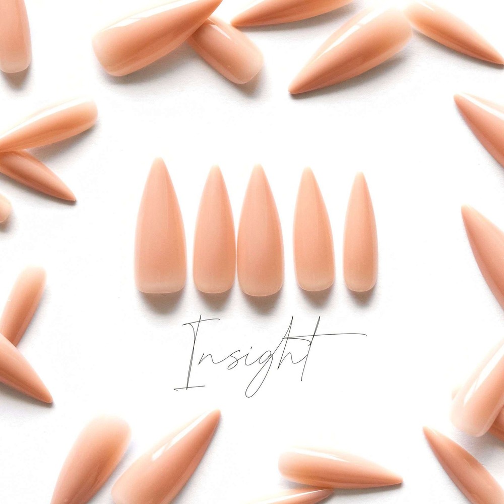 Siara Martin Beauty Insight Press On Nails Nude Stiletto Salon Acrylic Style Kit